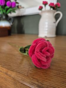 Handgemaakte Roos van Pijpenragers